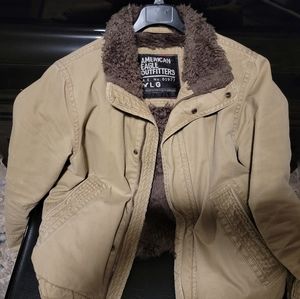 American Eagle Faux Fur Coat Men's Large